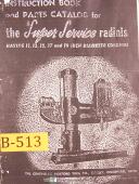 Bickford-Cincinnati-Bickford Cincinnati, Super Service Radial Drill Instruction & Parts Manual 1951-11\"-13\"-15\"-17 Inch-19 Inch-19\"-01